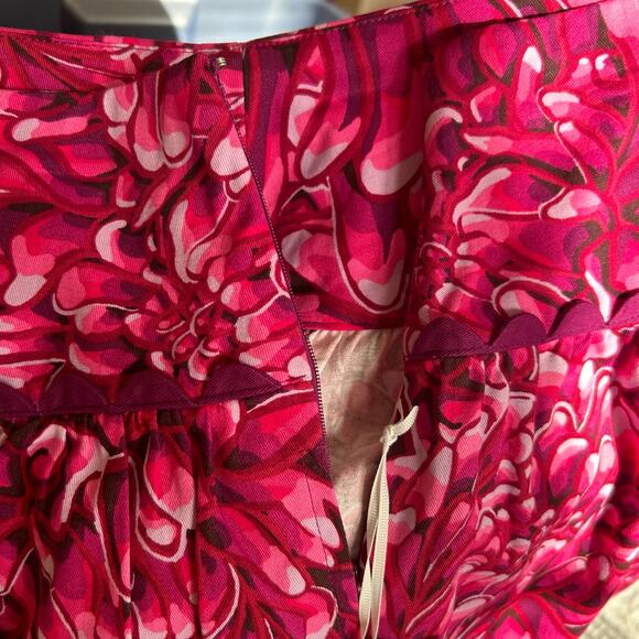 Kika Vargas x Target Mum Floral Scallop Edge Mini Skirt Size 4 NWT Pink Floral - Picture 9 of 10